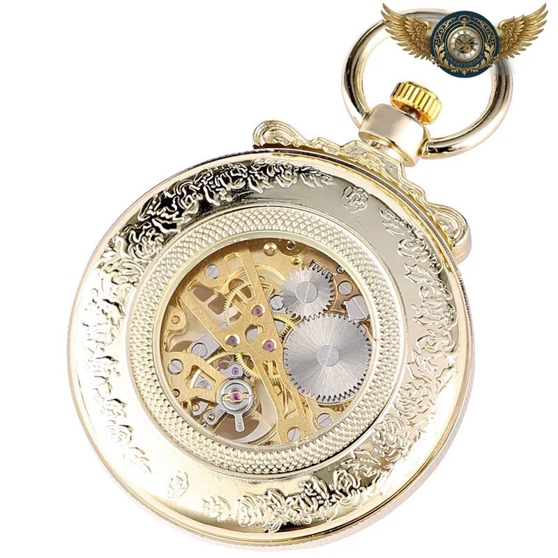 Le Gatsby - Montre Gousset Mécanique Squelette Or 48 mm - Vue 3 - Gousset-heritage