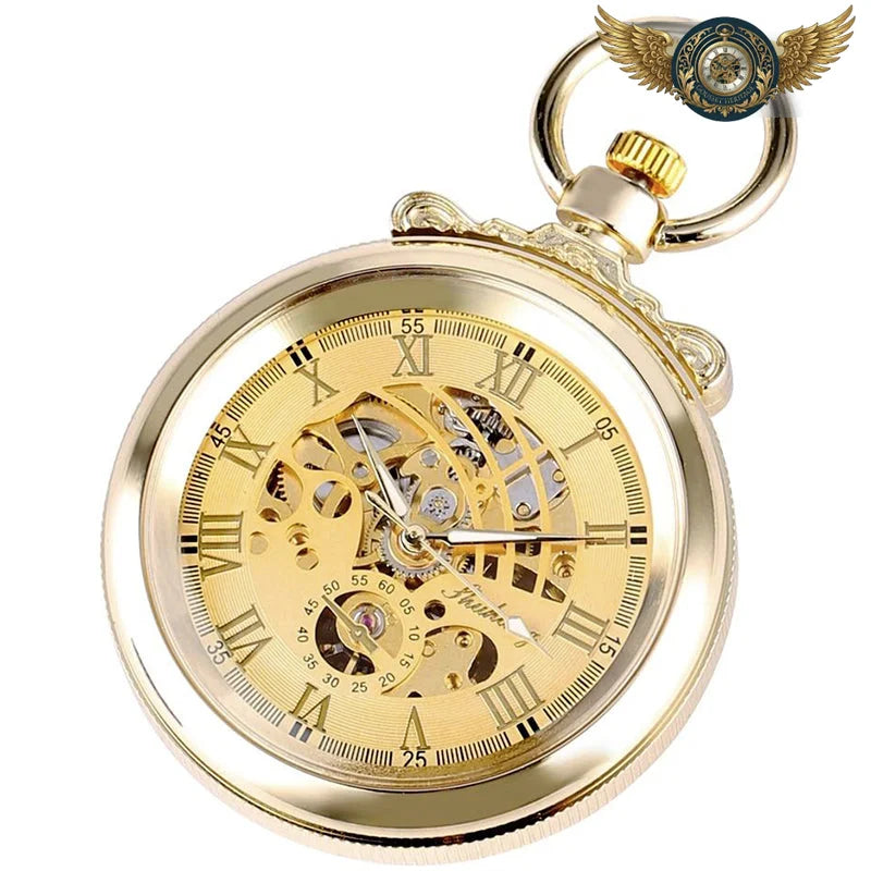 Le Gatsby - Montre Gousset Mécanique Squelette Or 48 mm - Vue 4 - Gousset-heritage