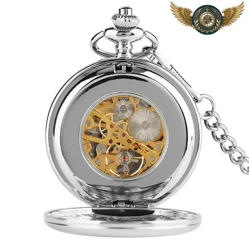 Le Gatsby – Montre de Poche Mécanique Double Chasseur Squelette - Vue 2 - Gousset-heritage