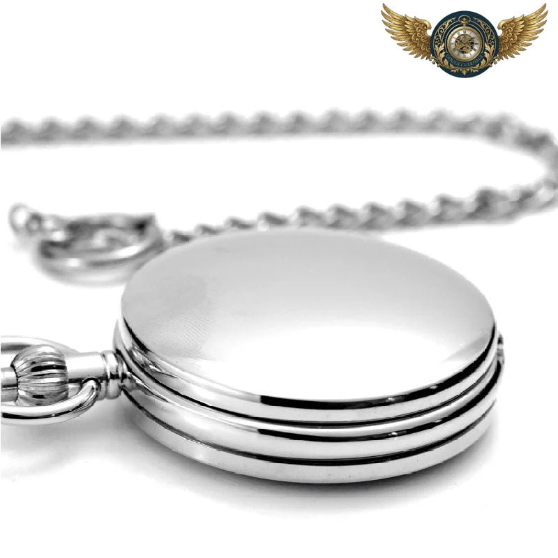 Le Gatsby – Montre de Poche Mécanique Double Chasseur Squelette - Argent - Gousset-heritage