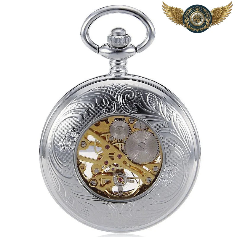 Le Gentilhomme - Montre de Poche Squelette Demi-Chasseur Gravée - Vue 6 - Gousset-heritage