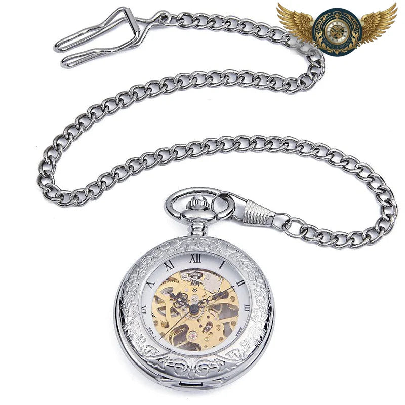 Le Gentilhomme - Montre de Poche Squelette Demi-Chasseur Gravée - Vue 7 - Gousset-heritage