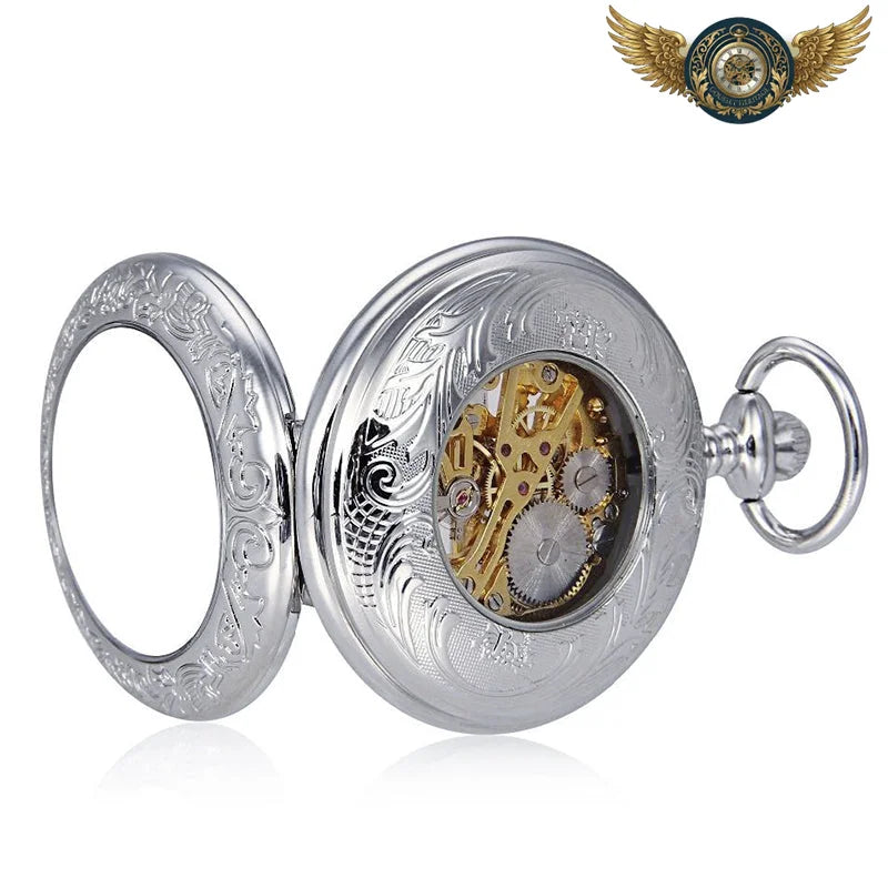 Le Gentilhomme - Montre de Poche Squelette Demi-Chasseur Gravée - Vue 8 - Gousset-heritage