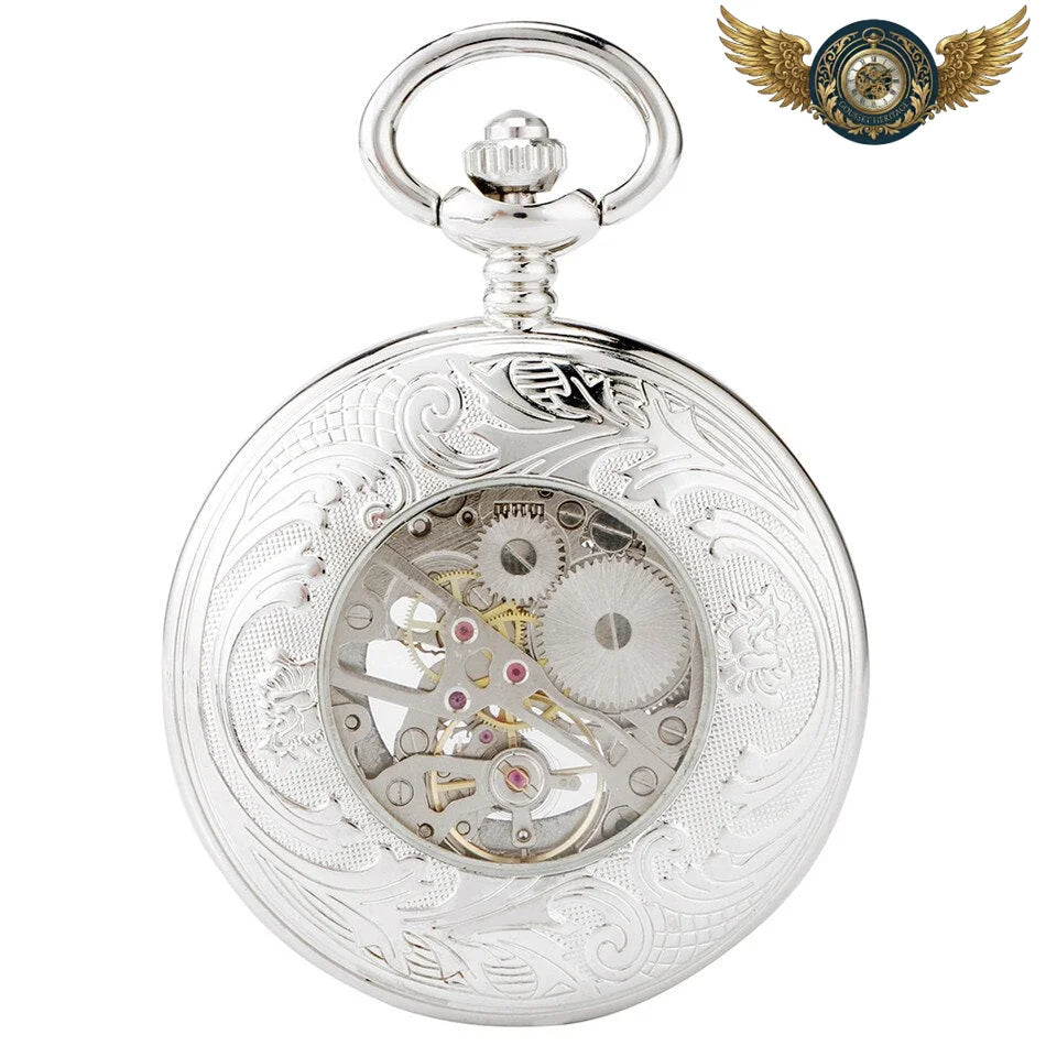 Le Gentleman Mécanique - Montre Gousset Gravée Squelette - Vue 2 - Gousset-heritage
