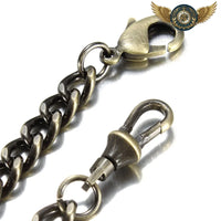 Le Gentleman Sécurisé - Chaîne d'Ancrage Gousset Acier Inoxydable - modèle Bronze - Gousset-heritage