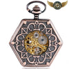Le Géométrique - Montre Gousset Mécanique Hexagonale Patinée - Vue 1 - Gousset-heritage
