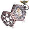 Le Géométrique - Montre Gousset Mécanique Hexagonale Patinée - Vue 4 - Gousset-heritage