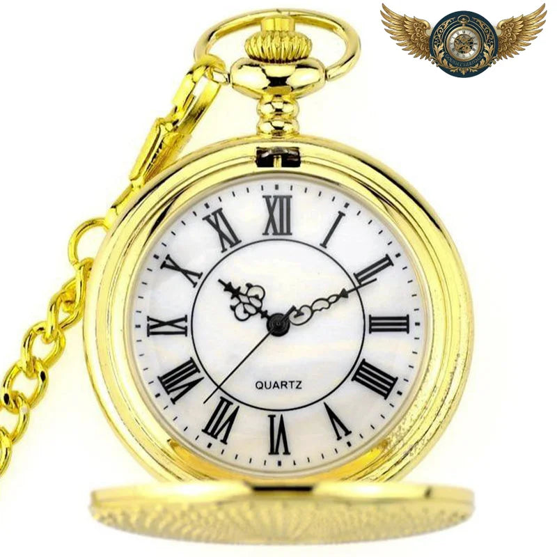Le Gousset Victorien - Montre de Poche Gravée Or Quartz