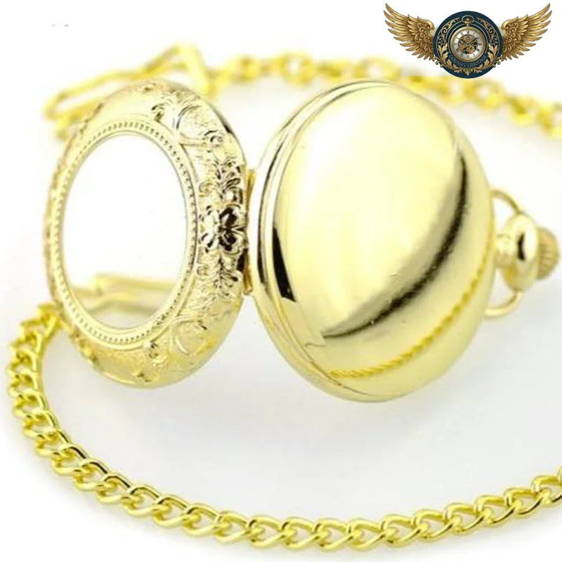 Le Gousset Victorien - Montre de Poche Gravée Or Quartz - Vue 3 - Gousset-heritage