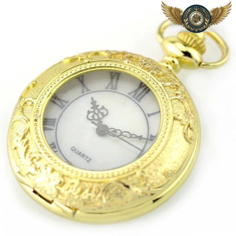 Le Gousset Victorien - Montre de Poche Gravée Or Quartz - Vue 6 - Gousset-heritage