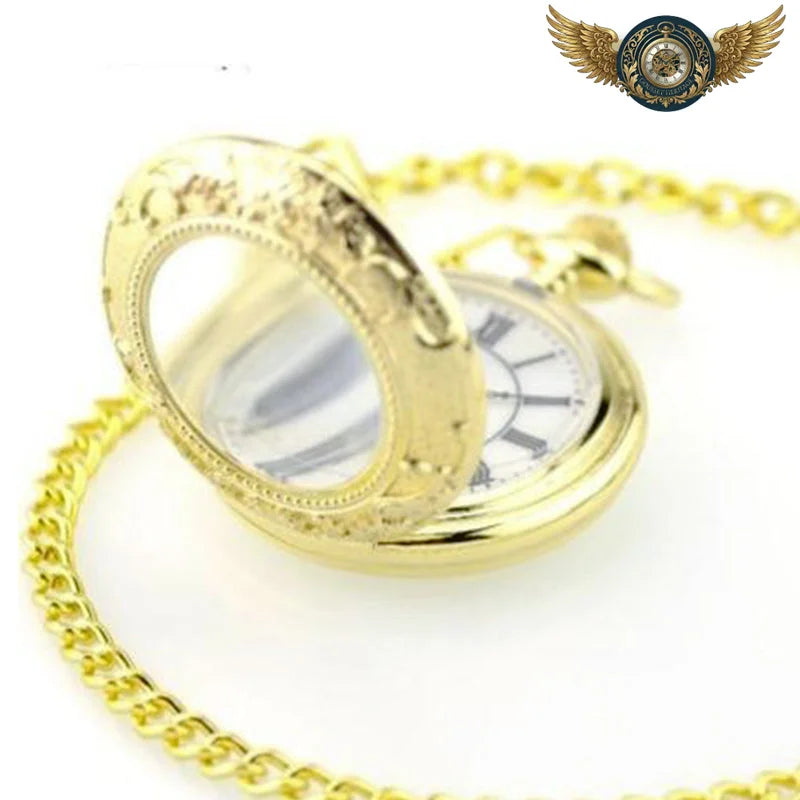 Le Gousset Victorien - Montre de Poche Gravée Or Quartz - Vue 8 - Gousset-heritage