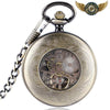 Le Héraut - Montre Gousset Mécanique Squelette Bronze Antique - Vue 3 - Gousset-heritage