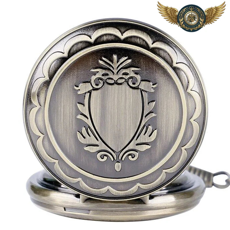 Le Héraut - Montre Gousset Mécanique Squelette Bronze Antique - Vue 4 - Gousset-heritage