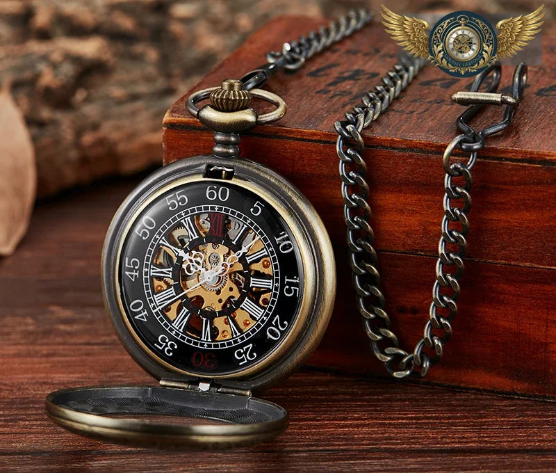 Le Mécanicien – Gousset Squelette Demi-Chasseur Patine Bronze - Vue 2 - Gousset-heritage