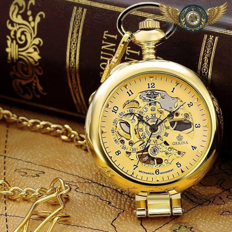 Le Mécano-Dandy - Montre Gousset Squelette à Loupe, Remontage Manuel - Vue 20 - Gousset-heritage