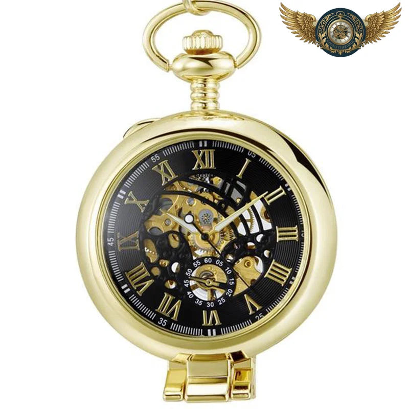 Le Mécano-Dandy - Montre Gousset Squelette à Loupe, Remontage Manuel - Or 2 - Gousset-heritage