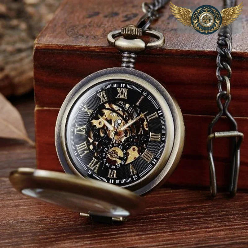 Le Mécano-Dandy - Montre Gousset Squelette à Loupe, Remontage Manuel - Vue 7 - Gousset-heritage