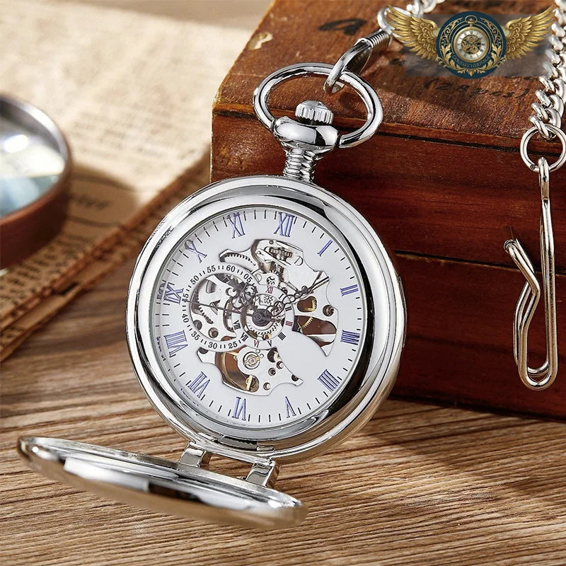 Le Mécano-Dandy - Montre Gousset Squelette à Loupe, Remontage Manuel - Vue 9 - Gousset-heritage