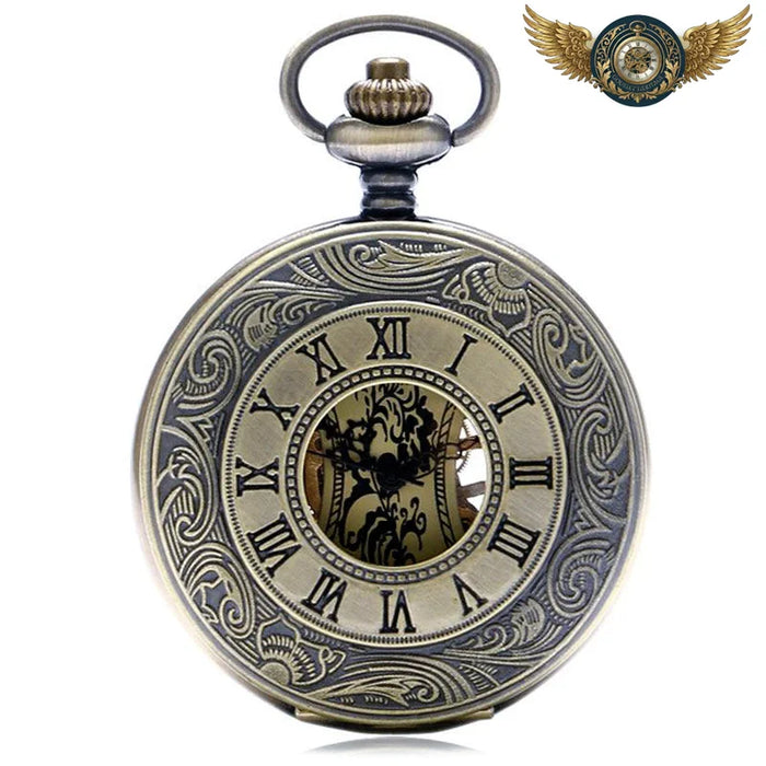 Le Mécano Antique - Montre de Poche Demi-Chasseur Squelette - Vue 1 - Gousset-heritage