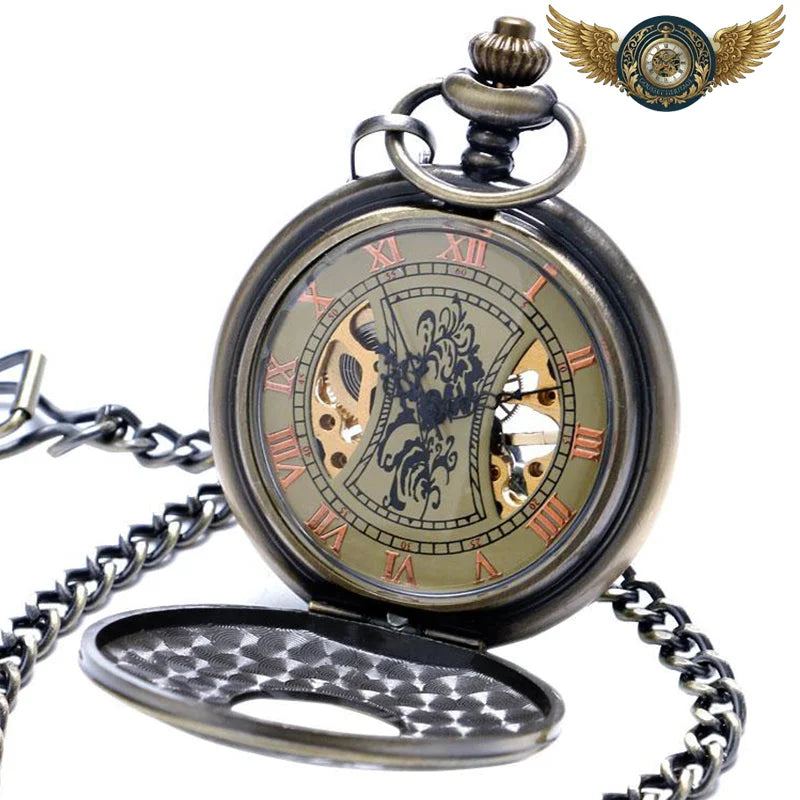 Le Mécano Antique - Montre de Poche Demi-Chasseur Squelette - Vue 2 - Gousset-heritage