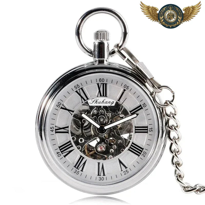 Le Mécano Argenté - Montre Gousset Squelette Automatique - Argent - Gousset-heritage