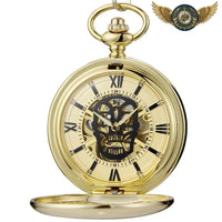 Le Memento Mori - Montre de poche Mécanique Squelette Crâne - Gousset-heritage