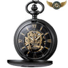 Le Memento Mori - Montre de poche Mécanique Squelette Crâne - Noir - Gousset-heritage