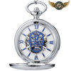 Le Memento Mori - Montre de poche Mécanique Squelette Crâne - Argent - Gousset-heritage