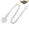 Le Minimaliste Chic - Montre de Poche Quartz Boîtier Blanc Laqué - Vue 3 - Gousset-heritage