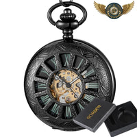 Le Monolithe Noir - Montre Gousset Squelette Mécanique Manuelle - modèle 4 - Gousset-heritage