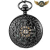 Le Monolithe Noir - Montre Gousset Squelette Mécanique Manuelle - Vue 1 - Gousset-heritage