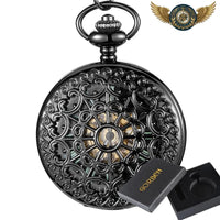 Le Monolithe Noir - Montre Gousset Squelette Mécanique Manuelle - modèle 1 - Gousset-heritage