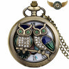 Le Mystère de Minerve - Montre à Gousset Bronze Chasseur Chouette - Hibou 80cm - Gousset-heritage