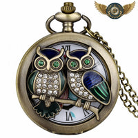 Le Mystère de Minerve - Montre à Gousset Bronze Chasseur Chouette - Gousset-heritage