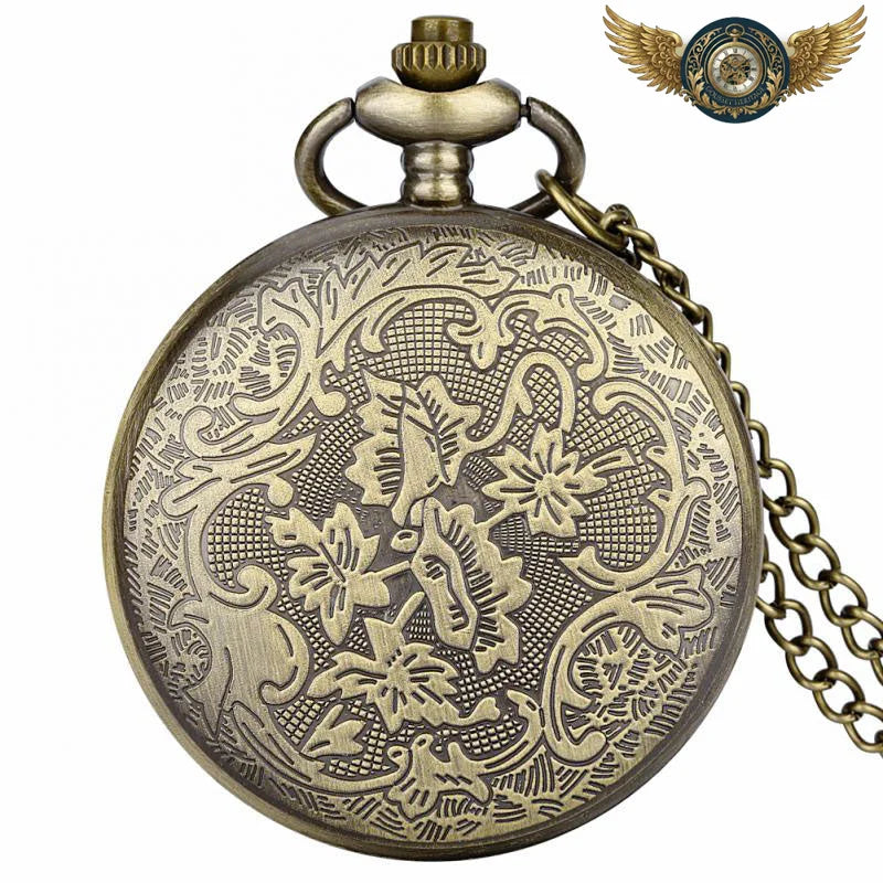 Le Mystère de Minerve - Montre à Gousset Bronze Chasseur Chouette - Vue 4 - Gousset-heritage