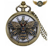 Le Mystère de Minerve - Montre à Gousset Bronze Chasseur Chouette - Abeille 80cm - Gousset-heritage