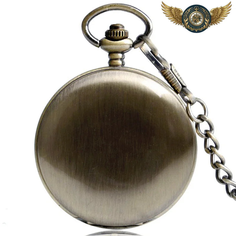 Le Nautilus - Montre Gousset Mécanique Bronze Double Chasseur