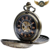 Le Nautilus - Montre Gousset Mécanique Bronze Double Chasseur - Vue 3 - Gousset-heritage