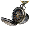 Le Nautilus - Montre Gousset Mécanique Bronze Double Chasseur - Vue 6 - Gousset-heritage