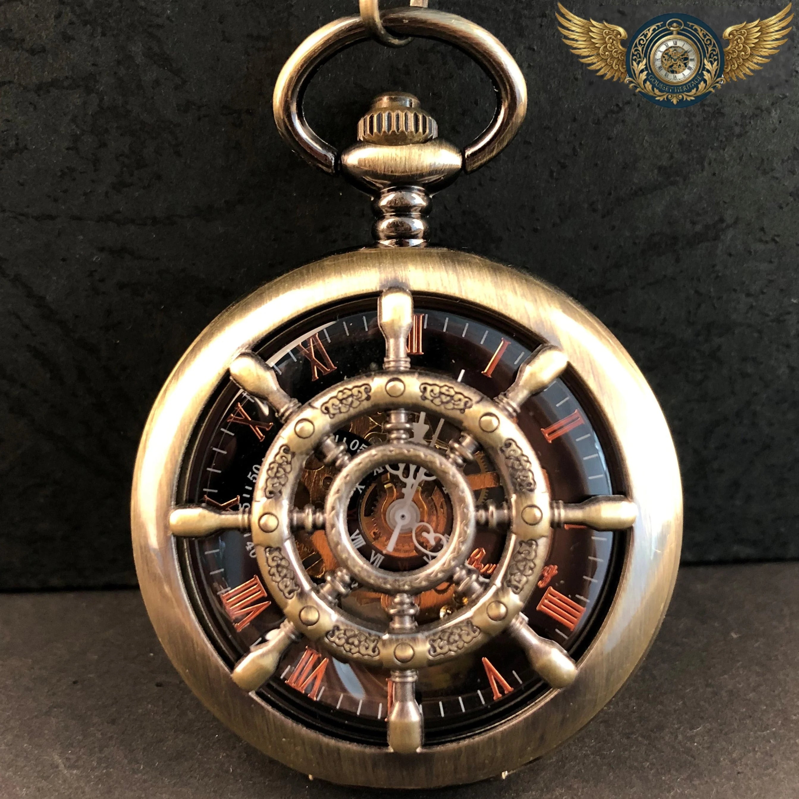 Le Navigateur - Gousset Mécanique Demi-Chasseur Roue Antique - Default Title - Gousset-heritage