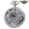 Le Navigateur | Montre Gousset Double Chasseur Squelette Bronze - Argent - Gousset-heritage