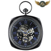 Le Néovictorien - Montre Squelette Manuelle Boîtier Coussin - Bleu - Gousset-heritage