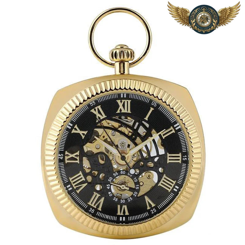 Le Néovictorien - Montre Squelette Manuelle Boîtier Coussin - Or - Gousset-heritage