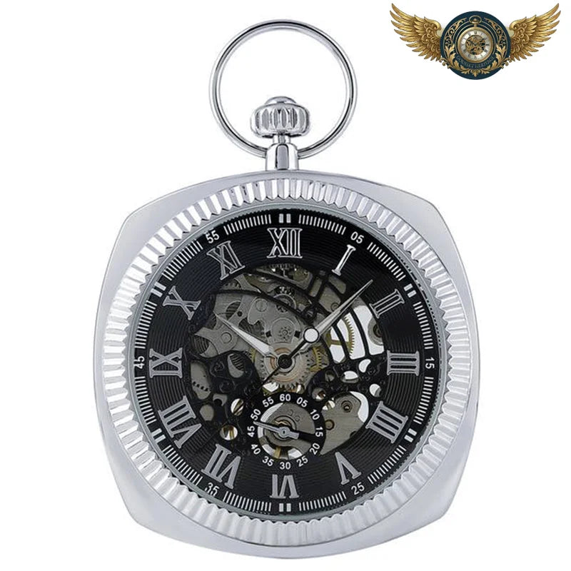 Le Néovictorien - Montre Squelette Manuelle Boîtier Coussin - Argent - Gousset-heritage