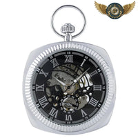 Le Néovictorien - Montre Squelette Manuelle Boîtier Coussin - modèle Argent - Gousset-heritage