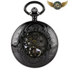 Le Nocturne - Montre Gousset Demi-Chasseur Mécanique Noire - Vue 3 - Gousset-heritage
