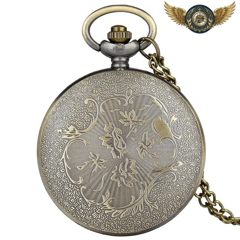Le Nocturne - Montre Gousset Hibou, Patine Bronze Antique - Vue 2 - Gousset-heritage