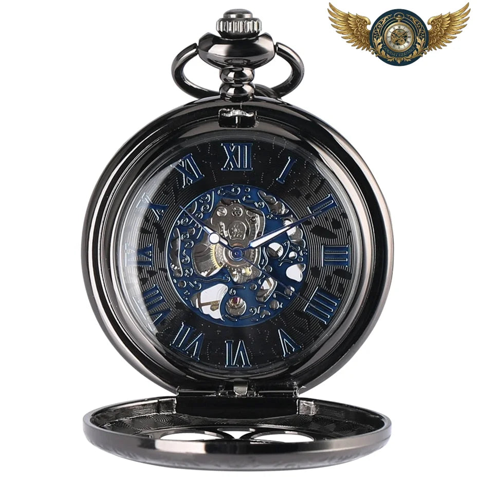 Le Nocturne - Montre Gousset Mécanique Squelette Ajouré - Vue 2 - Gousset-heritage