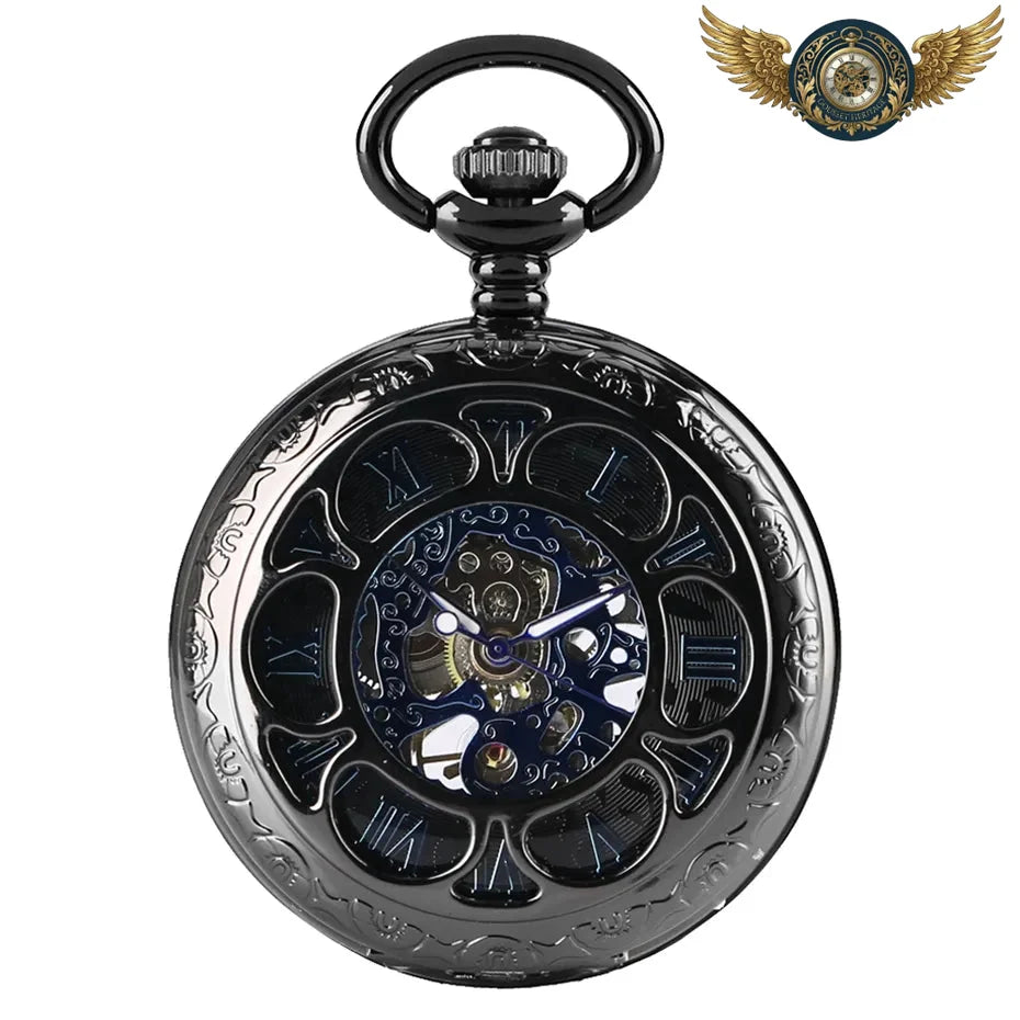 Le Nocturne - Montre Gousset Mécanique Squelette Ajouré - Vue 4 - Gousset-heritage