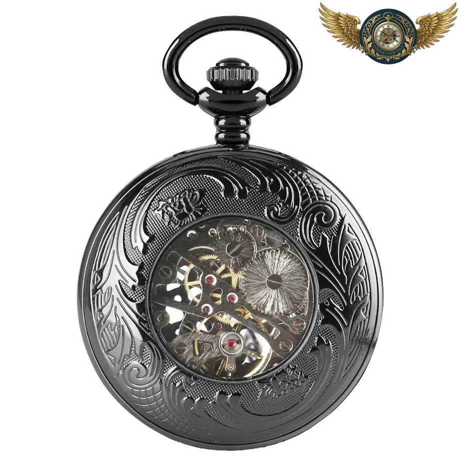 Le Nocturne - Montre Gousset Mécanique Squelette Ajouré - Vue 5 - Gousset-heritage
